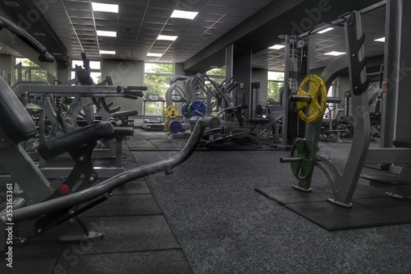 Obraz treadmill in gym