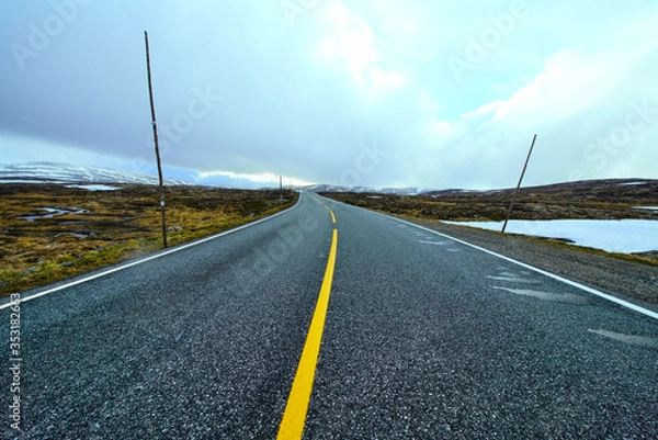 Obraz Empty road in nowhere