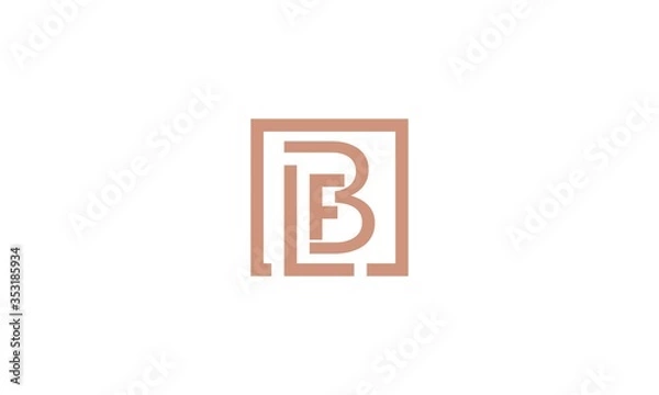 Obraz blf logo design, b, l, f, icon, square