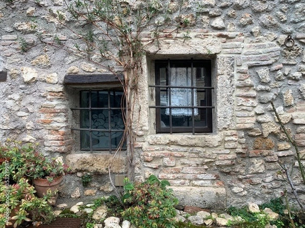 Obraz old window with flowers