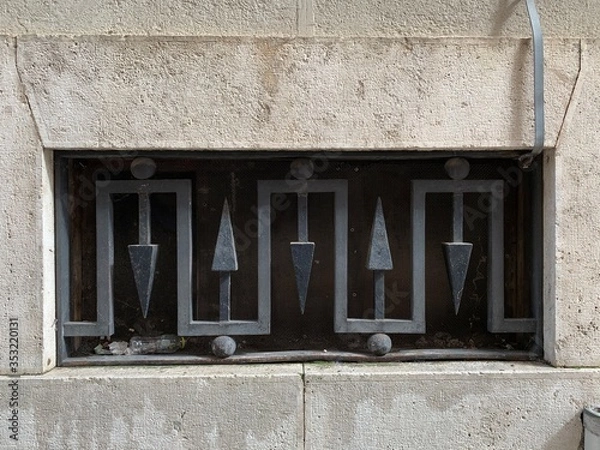 Obraz old window on the wall