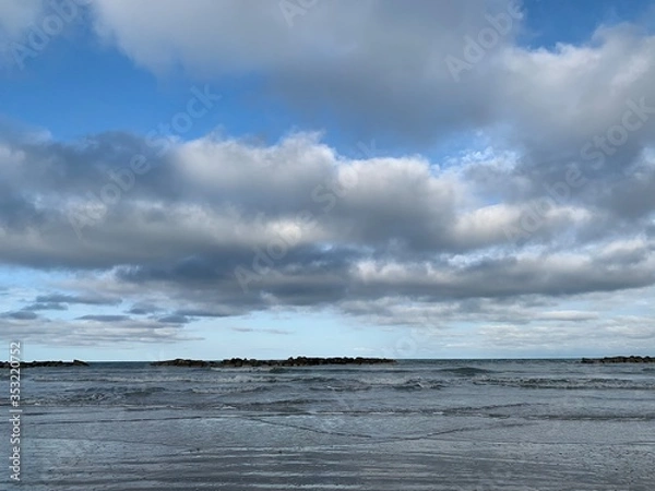 Obraz storm clouds over the sea