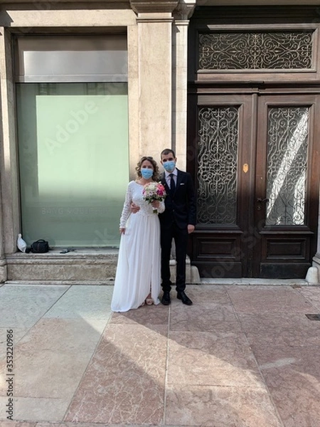 Obraz bride and groom