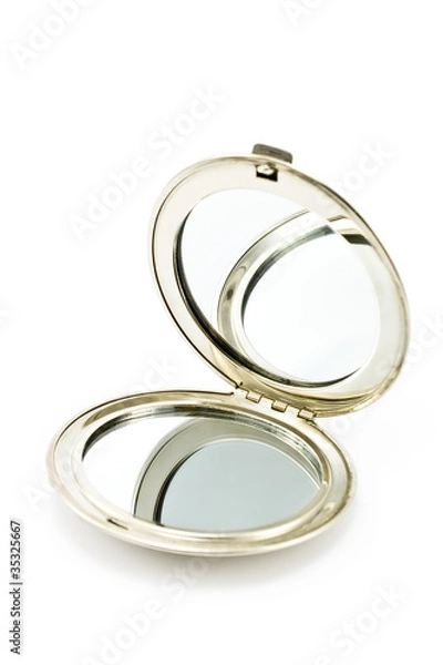 Fototapeta Round pocket makeup mirror