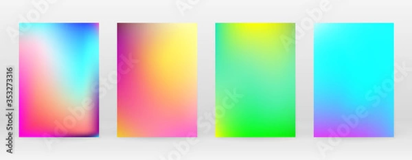 Fototapeta Pastel Soft. Rainbow Gradient Set Color Background