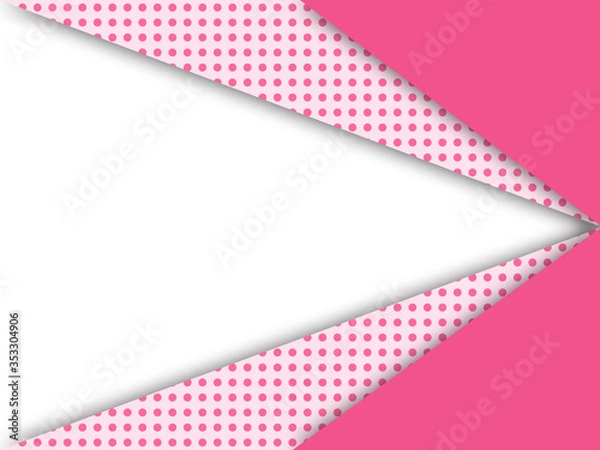 Fototapeta フレーム　枠　ドット　水玉　ドット柄　水玉模様　テキストスペース　コピースペース　額