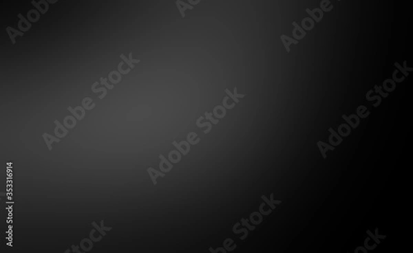Obraz Abstract background, black gradient, dark gray background used in design. Align the letters Mobile screen computer screen website