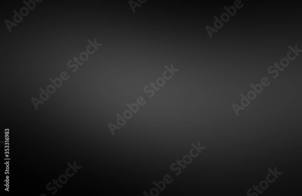 Obraz Abstract background, black gradient, dark gray background used in design. Align the letters Mobile screen computer screen website