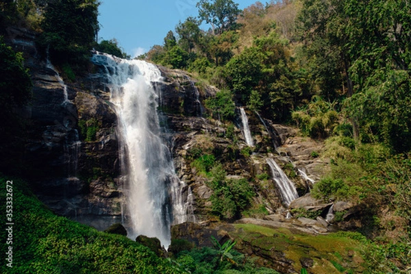 Obraz Wachirathan Waterfall at Doi Inthanon National Park