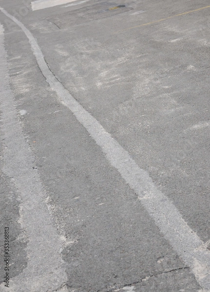 Obraz Gray background from asphalt covering. Close-up