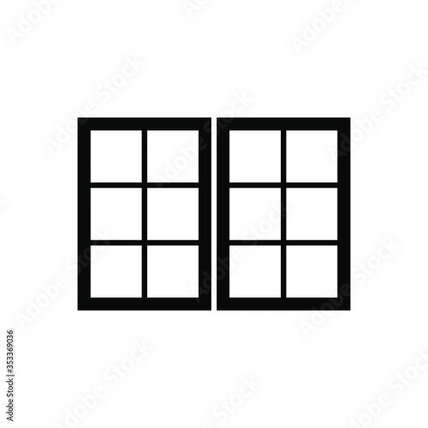 Fototapeta Window icon template