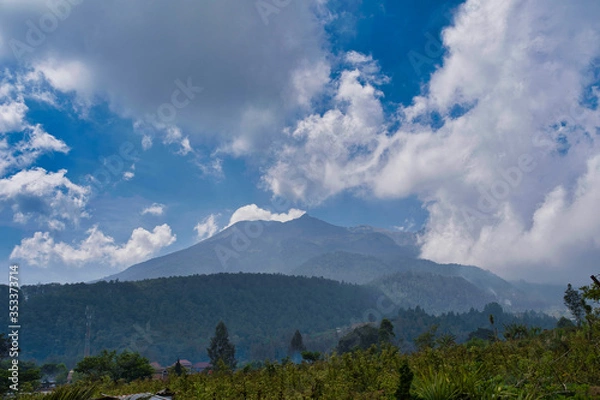 Obraz clouds over the mountains