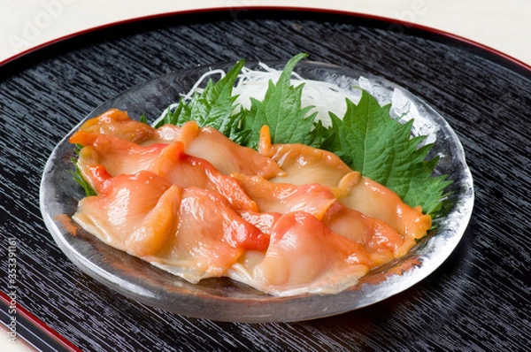 Obraz 赤貝の刺身