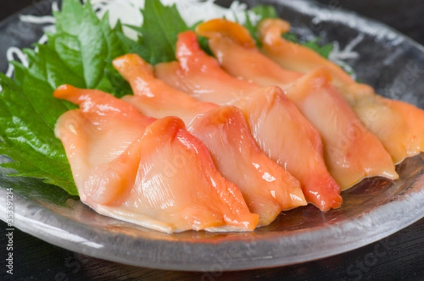 Obraz 赤貝の刺身