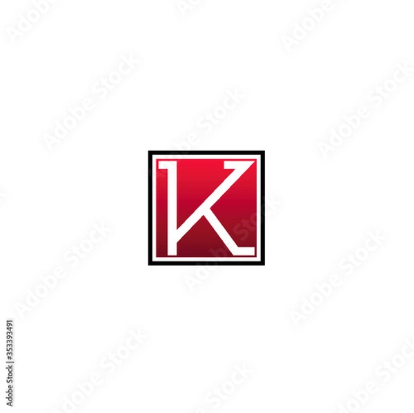 Fototapeta Letter K logo