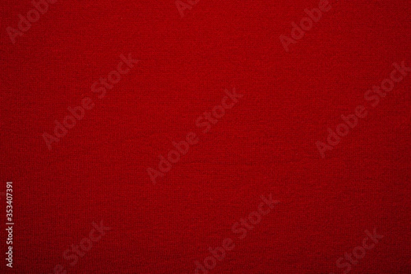 Obraz Red fabric texture as background with copyspace