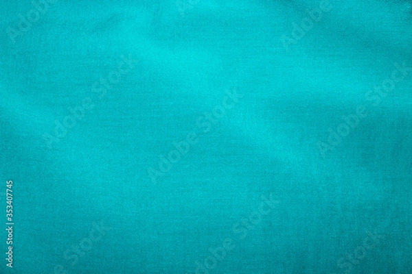 Obraz Crumpled blue fabric texture as background