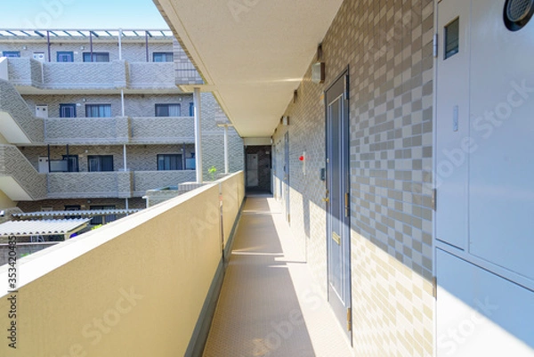 Obraz マンションの廊下（横）
