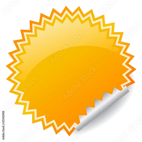 Obraz Vector glowing sticker