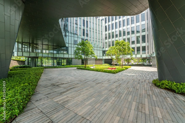 Obraz Modern internet technology office area	