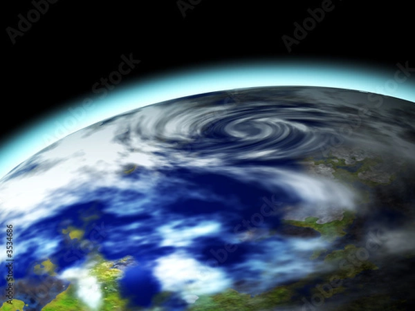 Obraz world banner 3d