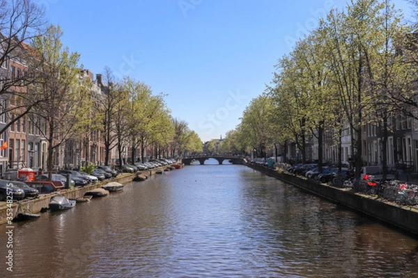 Obraz canal in amsterdam