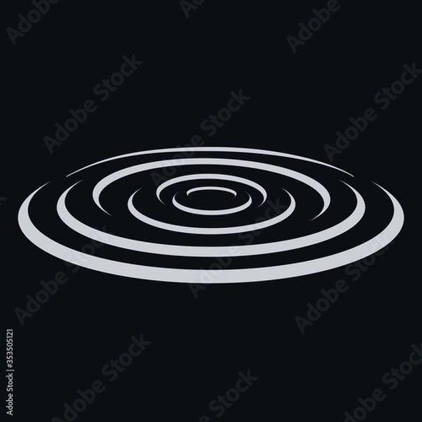 Fototapeta Ripple in the middle of fluid