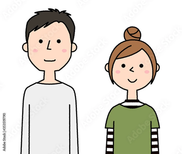 Fototapeta 若いカップル　夫婦