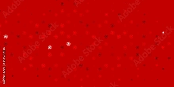 Obraz Light Orange vector pattern with curves.