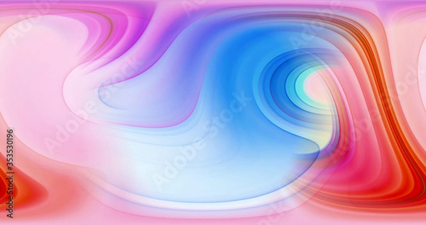 Obraz Abstract color lines create 3D rendering patterns