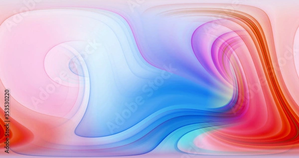 Obraz Abstract color lines create 3D rendering patterns