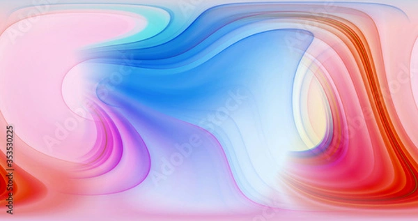 Obraz Abstract color lines create 3D rendering patterns