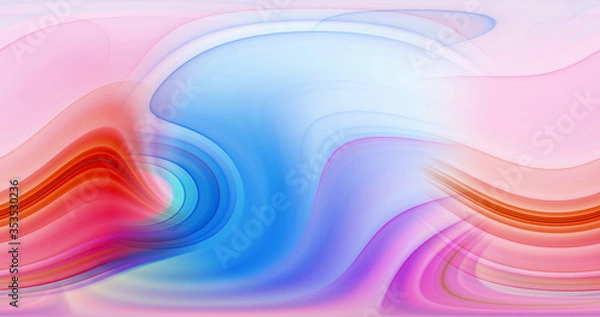 Obraz Abstract color lines create 3D rendering patterns