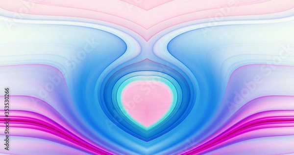 Obraz Abstract color lines create 3D rendering patterns