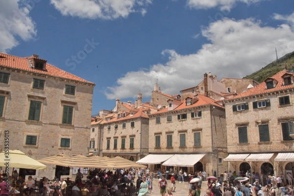 Obraz アドリア海の真珠ークロアチア必見の観光スポット　ドブロブニク
