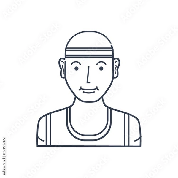 Fototapeta Man with headband