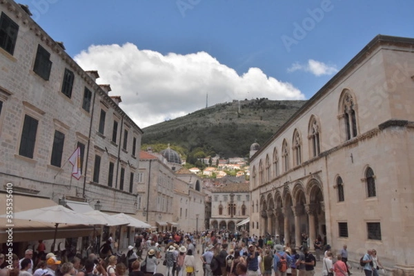 Obraz アドリア海の真珠ークロアチア必見の観光スポット　ドブロブニク
