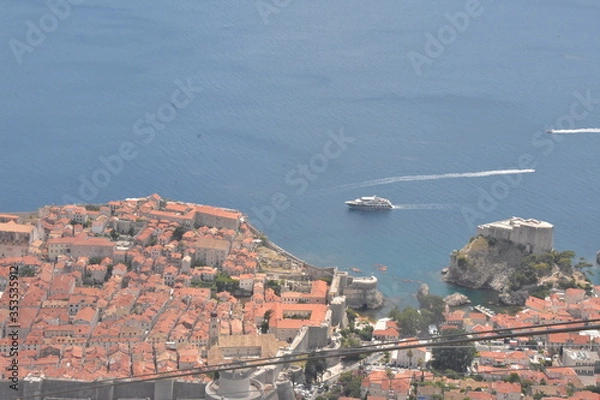 Obraz アドリア海の真珠ークロアチア必見の観光スポット　ドブロブニク
