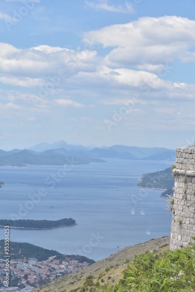 Obraz アドリア海の真珠ークロアチア必見の観光スポット　ドブロブニク
