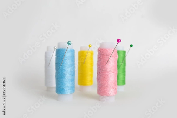 Fototapeta ミシン糸 針 