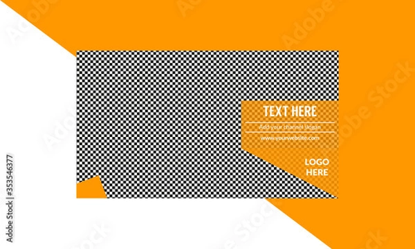 Obraz Thumbnail Design  - vector template
