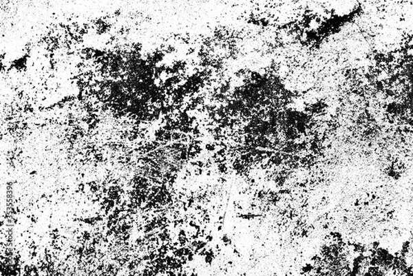 Fototapeta Texture of a concrete wall with cracks and scratches which can be used as a background