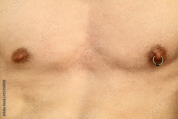 Obraz Nipple piercing