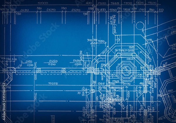 Obraz  architectural drawing