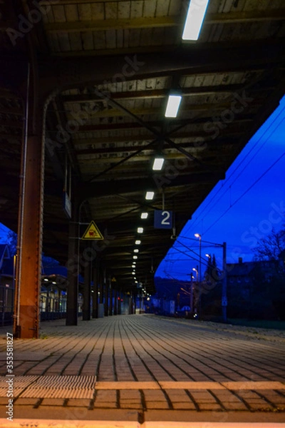 Fototapeta Bahnsteig