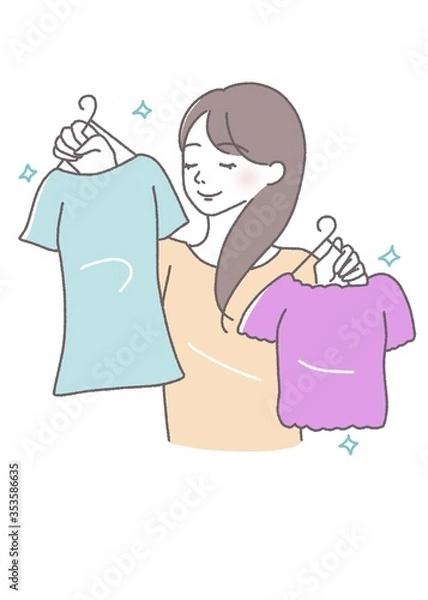 Obraz 洗濯物　良い匂い　柔軟剤　香る　オシャレ着