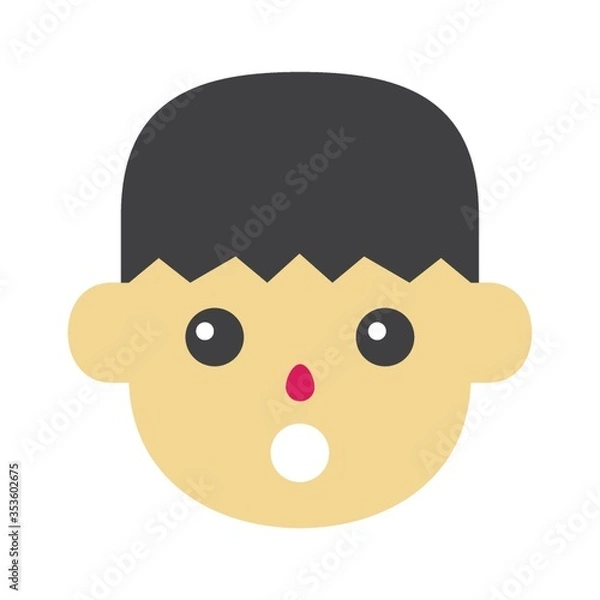 Obraz Boy looking surprised