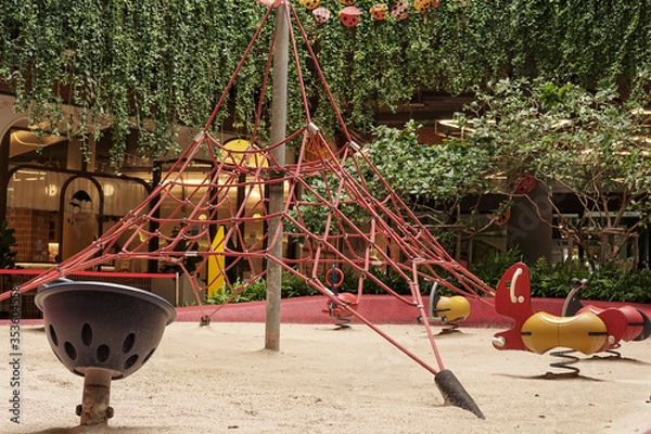 Obraz Empty children playground during quarantine