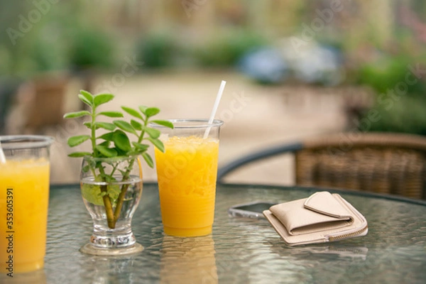 Obraz オレンジジュース　植物