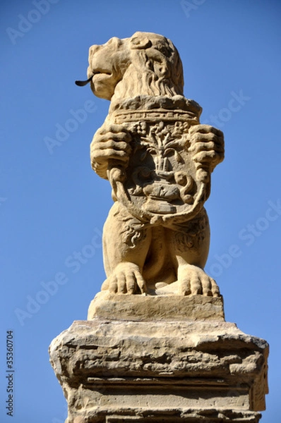 Fototapeta statue de lion